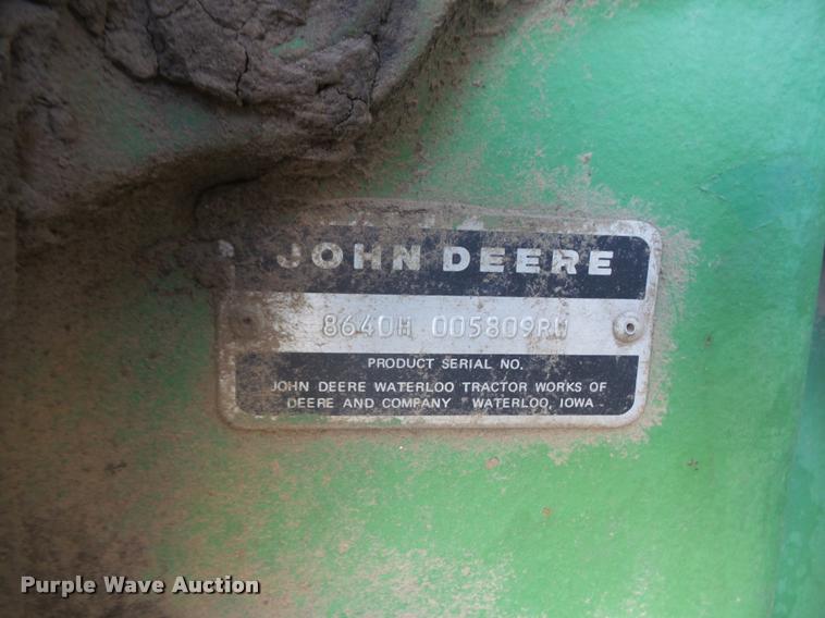image for item DB0519 1981 John Deere 8640 4WD tractor