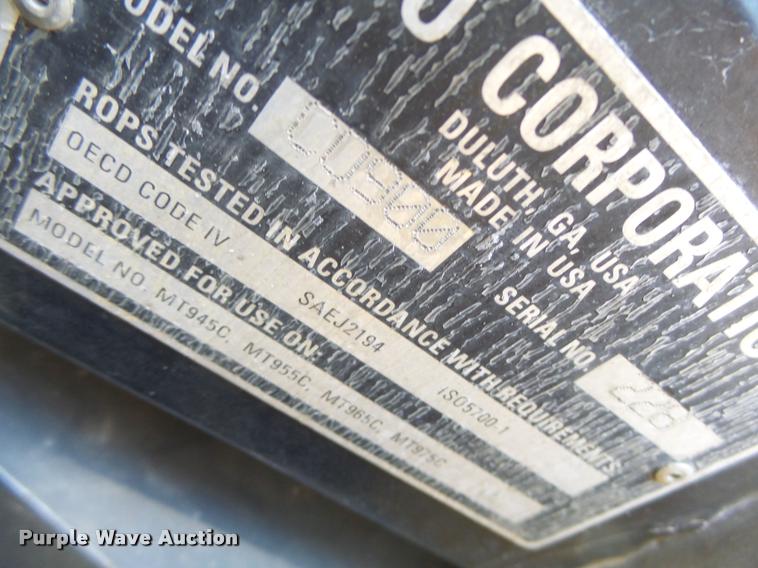 image for item DB1295 2011 Challenger MT945C 4WD tractor