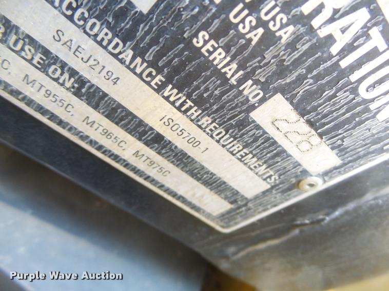 image for item DB1295 2011 Challenger MT945C 4WD tractor