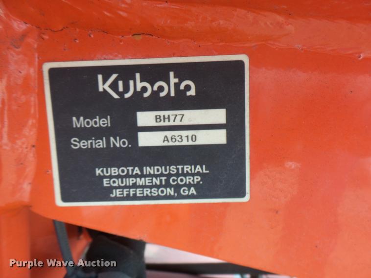 image for item DB2467 Kubota backhoe attachment