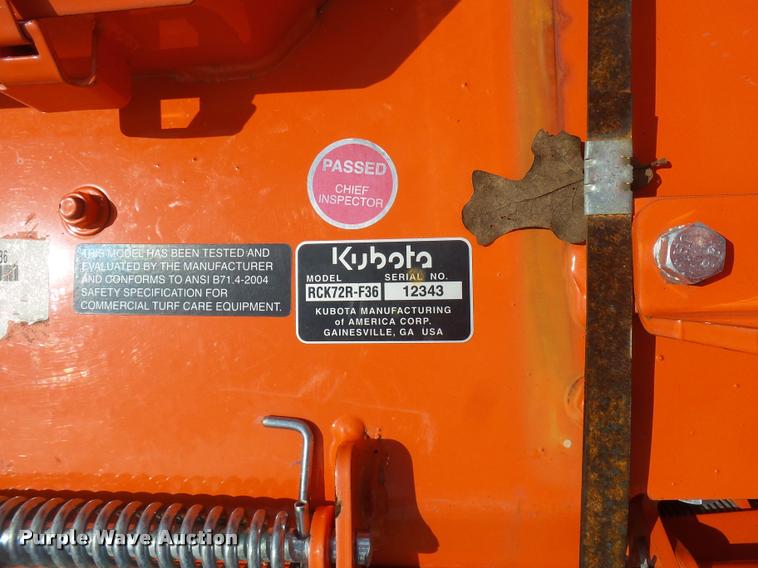 image for item DB2478 Kubota RCK72R-F36 mower deck