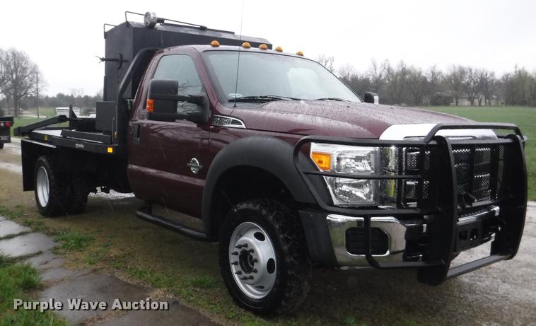 image for item DB3883 2013 Ford F450 Super Duty XLT flatbed pickup truck