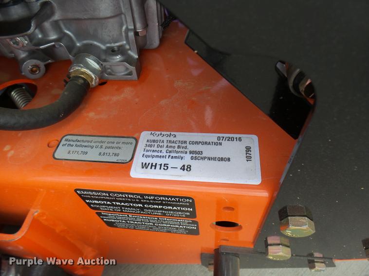 image for item DG9647 Kubota WH-15-48 lawn mower
