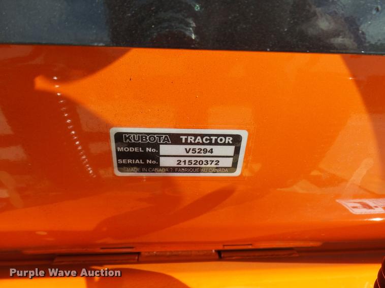 image for item DG9649 Kubota V5294 snow blade