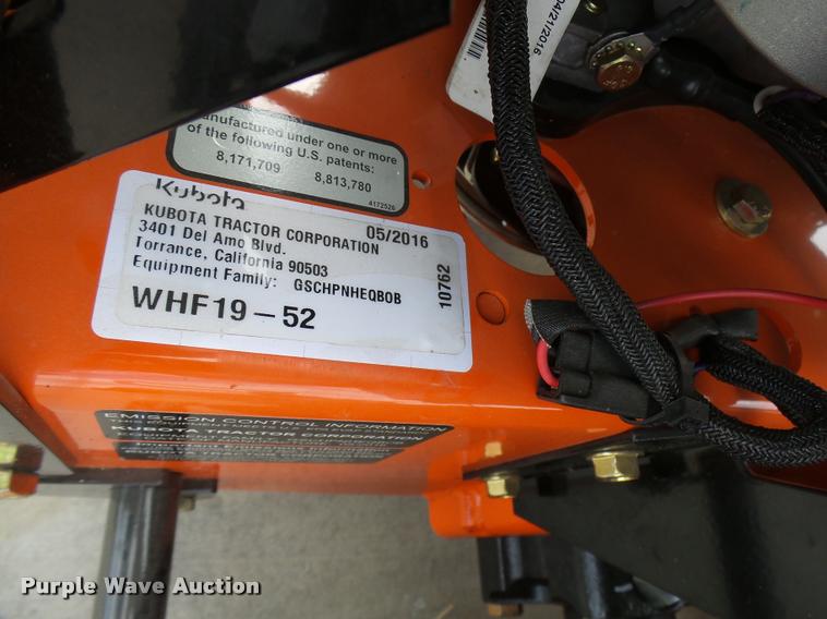 image for item DG9652 Kubota WHF19-52 lawn mower