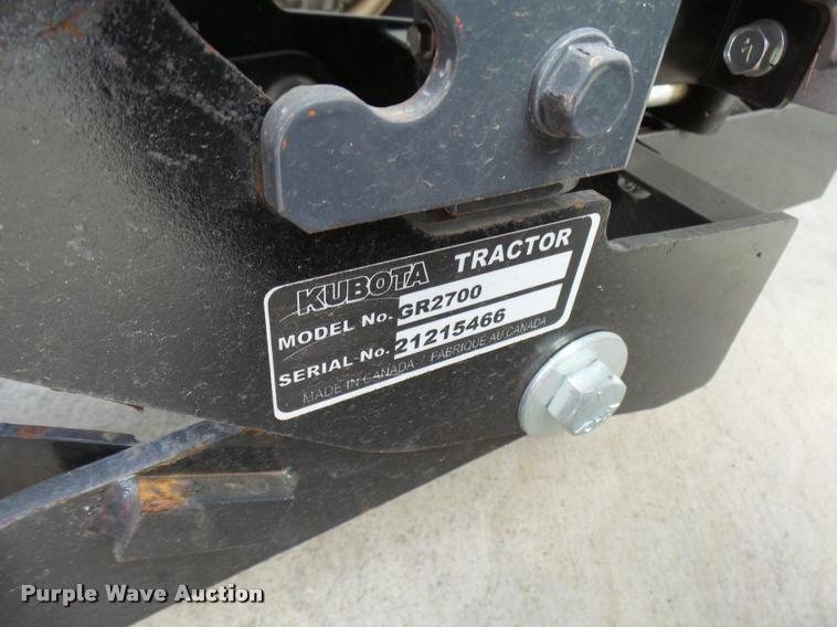 image for item DG9654 Kubota GR2120 garden tractor