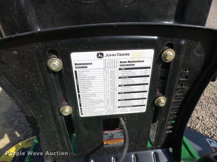 image for item DI9699 John Deere L120D lawn mower
