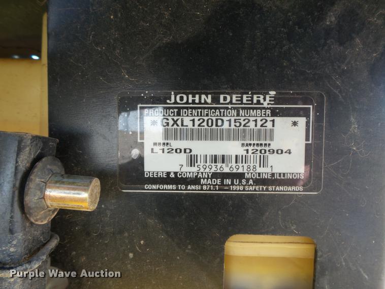 image for item DI9699 John Deere L120D lawn mower