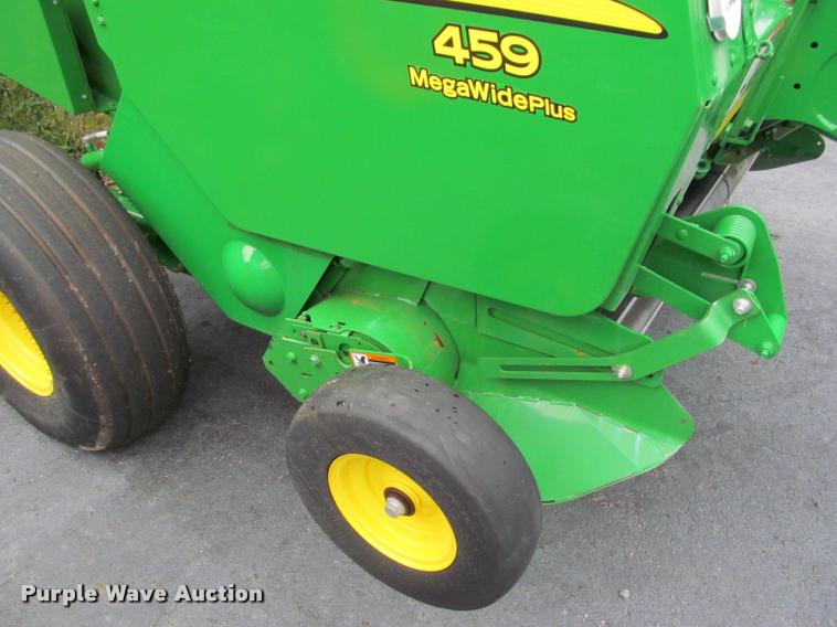 image for item DT9529 2014 John Deere 459 Mega Wide Plus round baler