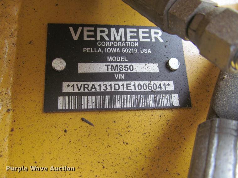 image for item DT9531 2014 Vermeer TM850 disc mower
