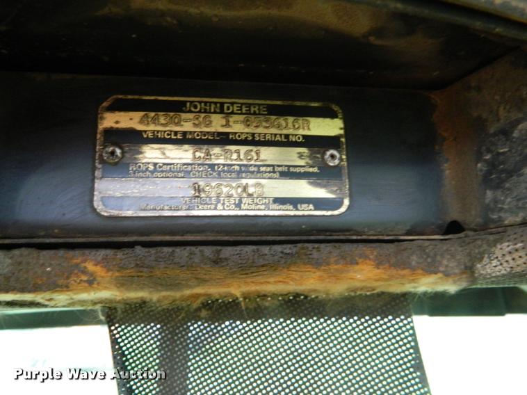 image for item K2633 1975 John Deere 4430 tractor