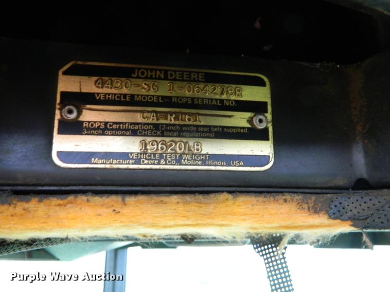 image for item K2634 1975 John Deere 4430 tractor