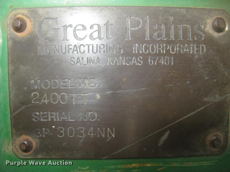 image for item L3991 2008 Great Plains Turbo-Till 2400 Series II vertical tillage