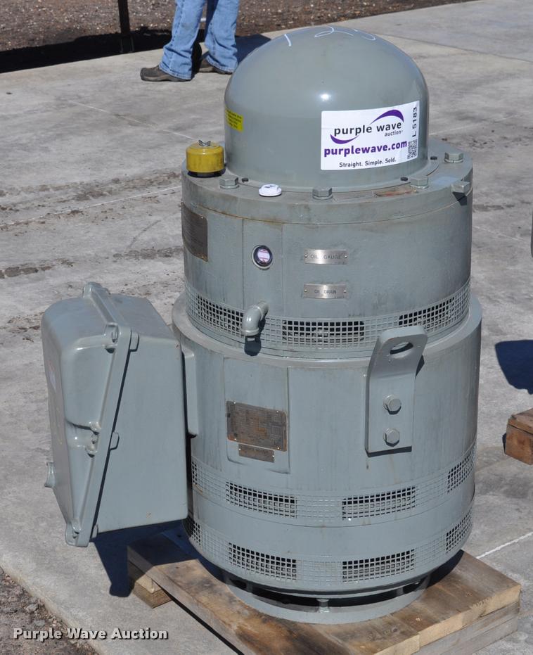 image for item L5183 125HP GE hollow shaft electric motor