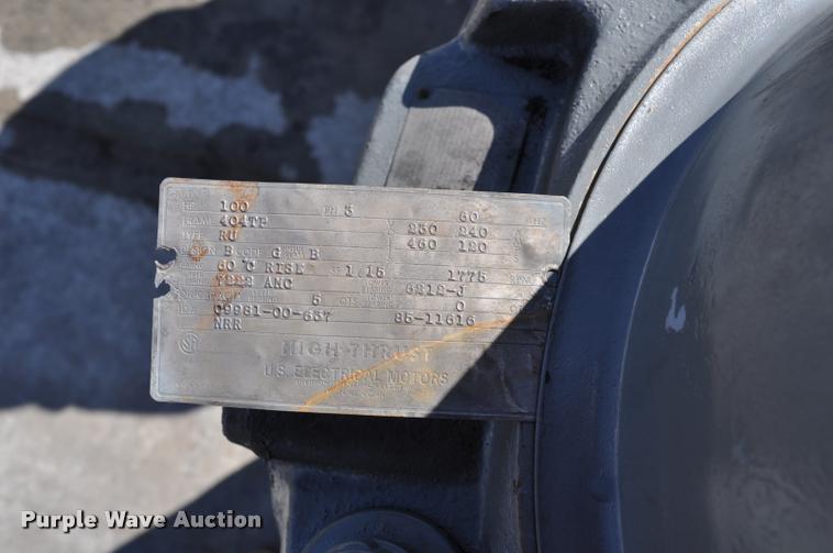 image for item L5185 100HP US Motors hollow shaft electric motor