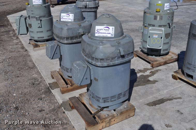 image for item L5186 100HP US Motors hollow shaft electric motor