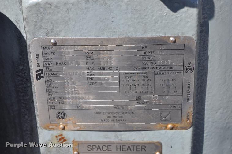 image for item L5192 50HP GE hollow shaft electric motor