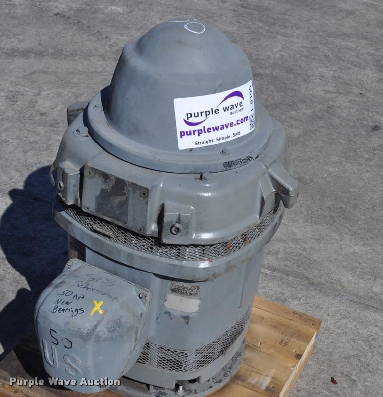 image for item L5195 50HP US Motors hollow shaft electric motor