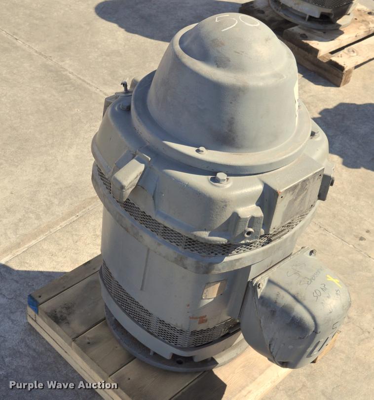 image for item L5195 50HP US Motors hollow shaft electric motor