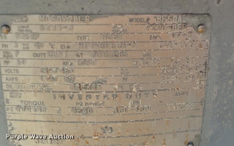 image for item L5195 50HP US Motors hollow shaft electric motor