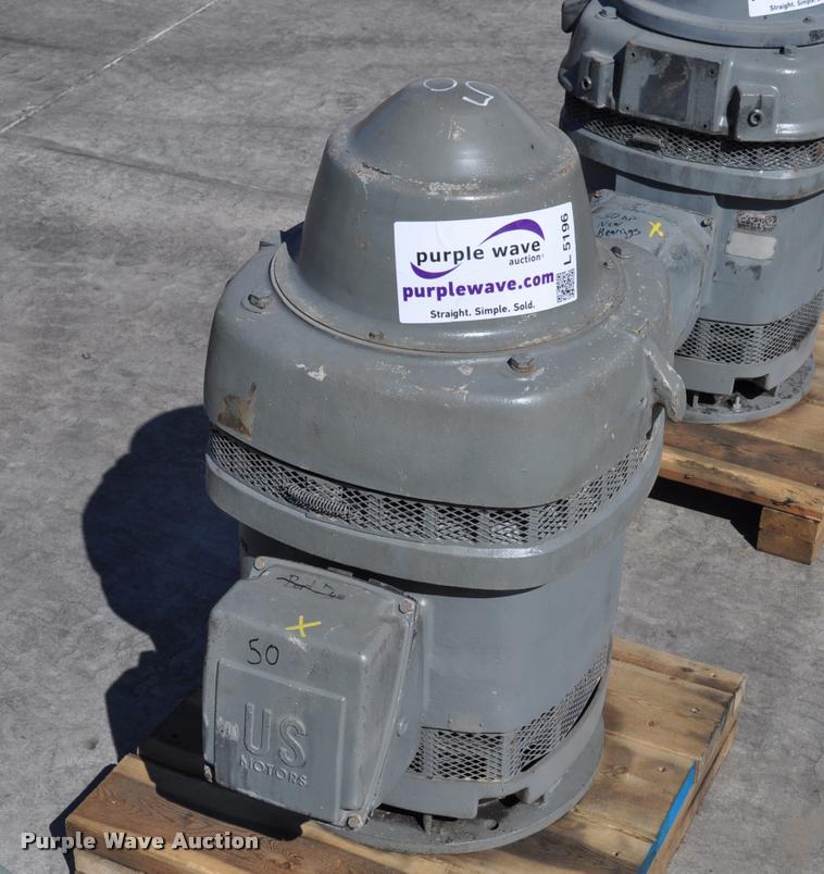 image for item L5196 50HP US Motors hollow shaft electric motor