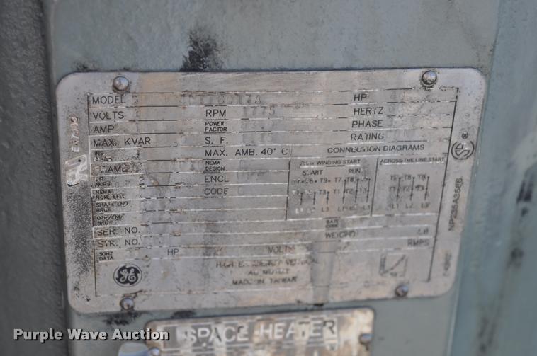 image for item L5198 40HP GE hollow shaft electric motor