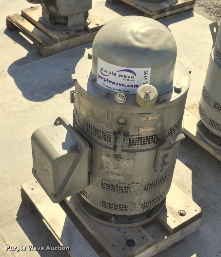 image for item L5199 40HP GE hollow shaft electric motor