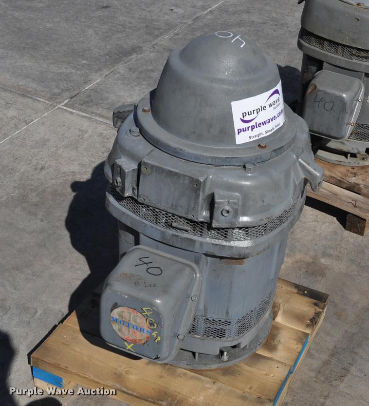 image for item L5201 40HP US Motors hollow shaft electric motor