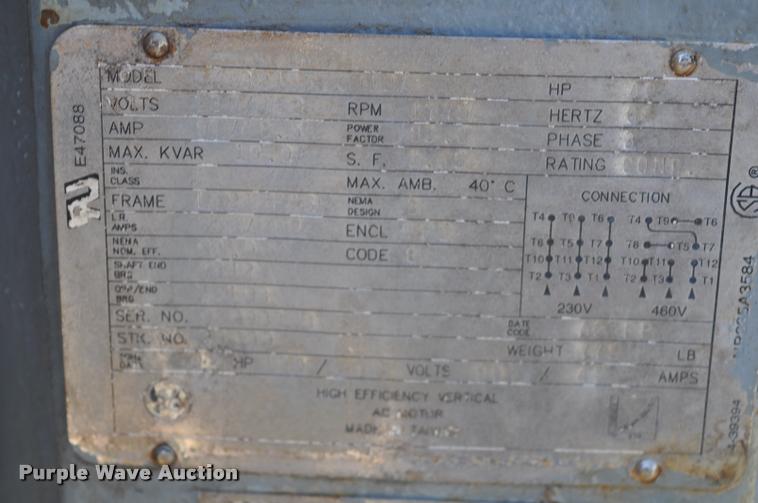 image for item L5203 40HP GE hollow shaft electric motor