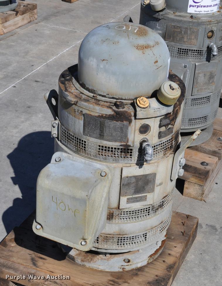 image for item L5204 40HP GE hollow shaft electric motor