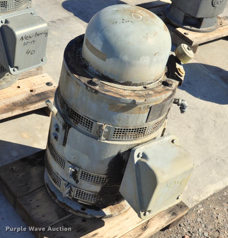 image for item L5204 40HP GE hollow shaft electric motor