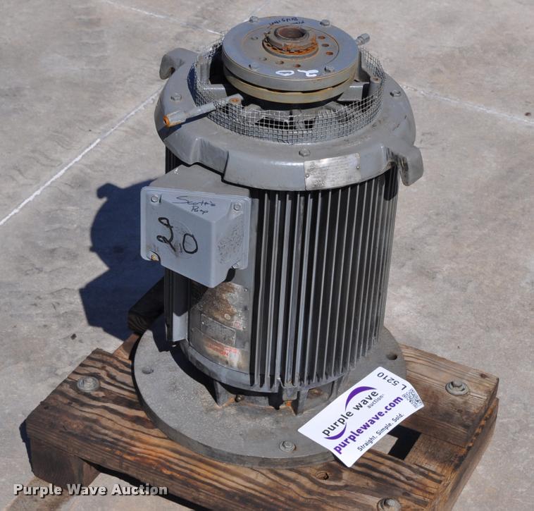 image for item L5210 20HP US Motors hollow shaft electric motor