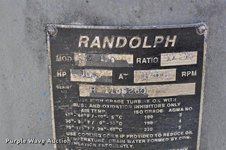 image for item L5211 Randolph 100 HP gear head