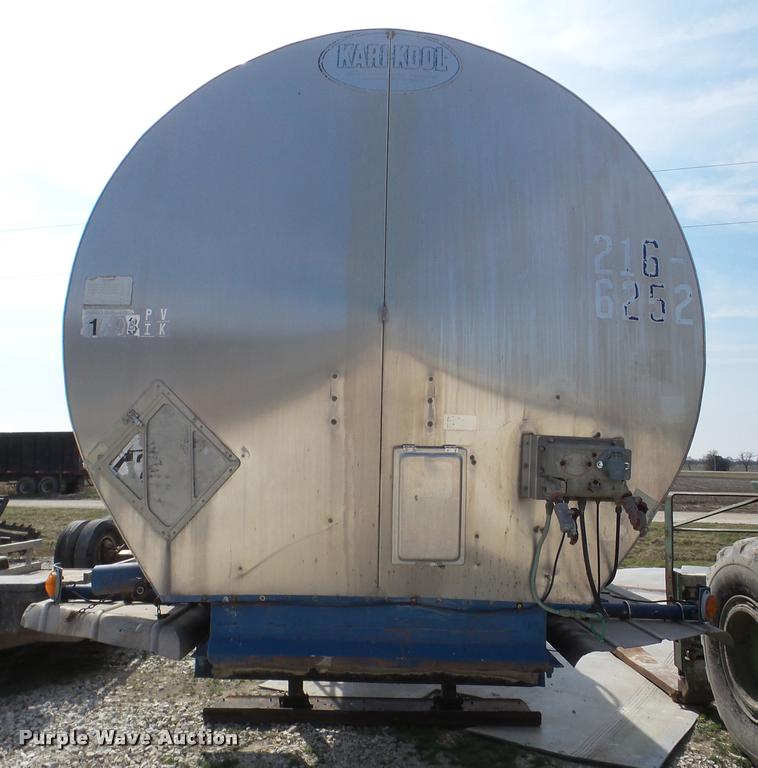 image for item DA1818 1977 Kari Kool C7K tank trailer