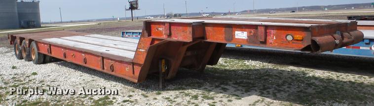 image for item DA1819 1980 Vulcan LB40-3 drop deck equipment trailer