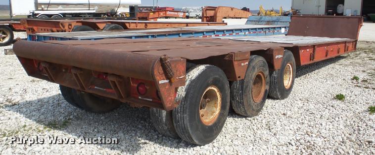 image for item DA1819 1980 Vulcan LB40-3 drop deck equipment trailer