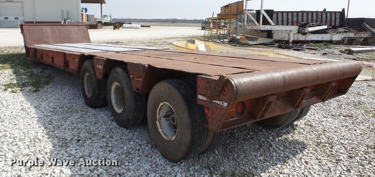image for item DA1819 1980 Vulcan LB40-3 drop deck equipment trailer