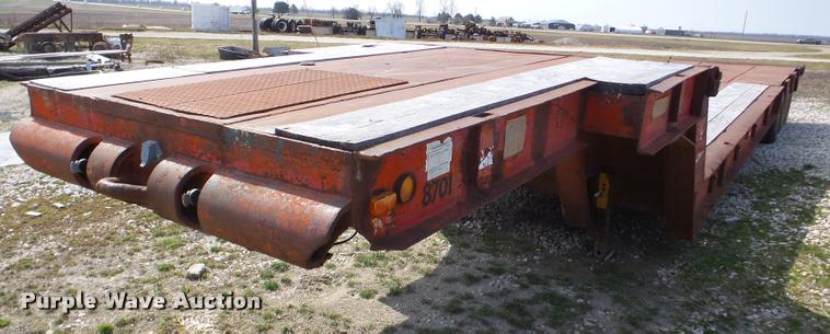 image for item DA1819 1980 Vulcan LB40-3 drop deck equipment trailer
