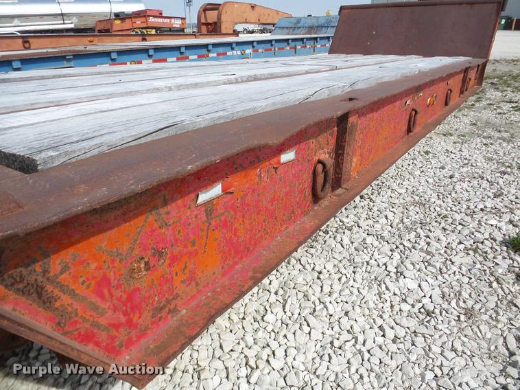 image for item DA1819 1980 Vulcan LB40-3 drop deck equipment trailer