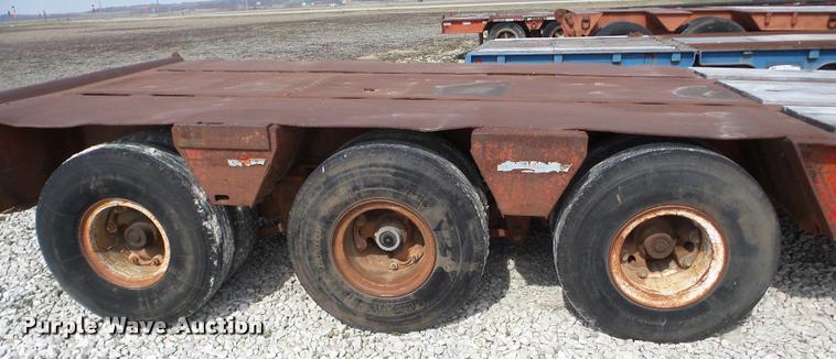 image for item DA1819 1980 Vulcan LB40-3 drop deck equipment trailer