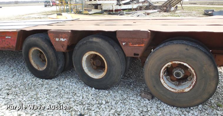 image for item DA1819 1980 Vulcan LB40-3 drop deck equipment trailer