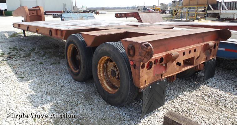 image for item DA1823 1964 shop built drop deck equipment trailer