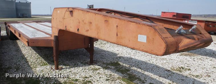 image for item DA1823 1964 shop built drop deck equipment trailer