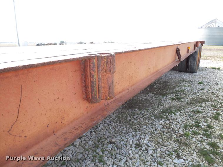 image for item DA1823 1964 shop built drop deck equipment trailer