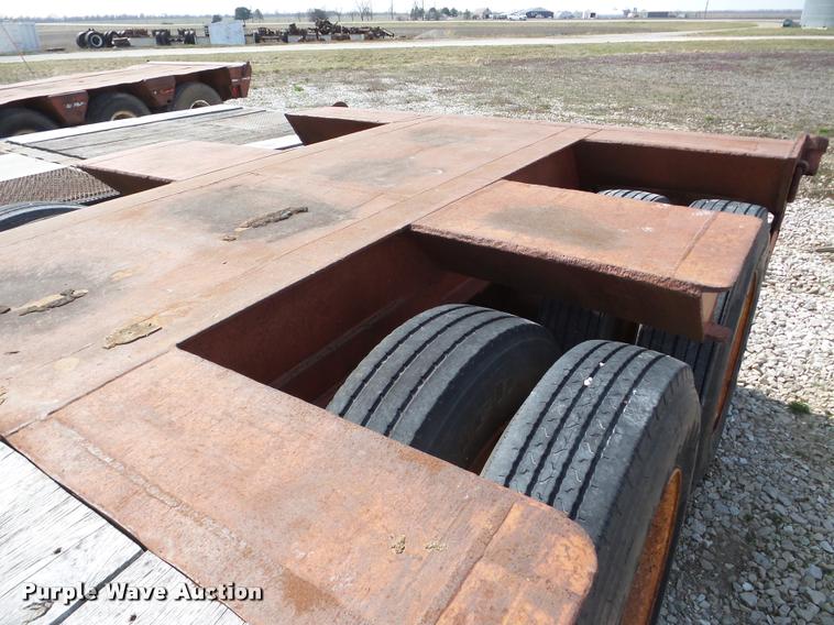 image for item DA1823 1964 shop built drop deck equipment trailer