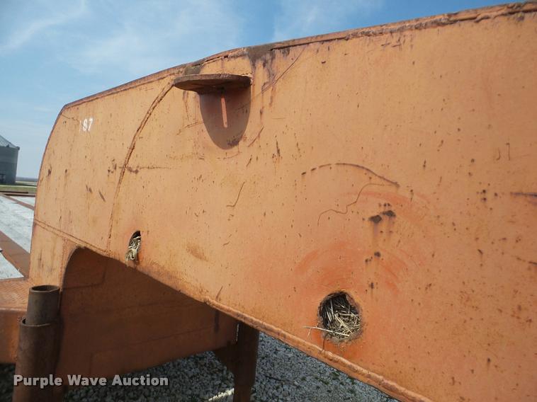 image for item DA1823 1964 shop built drop deck equipment trailer