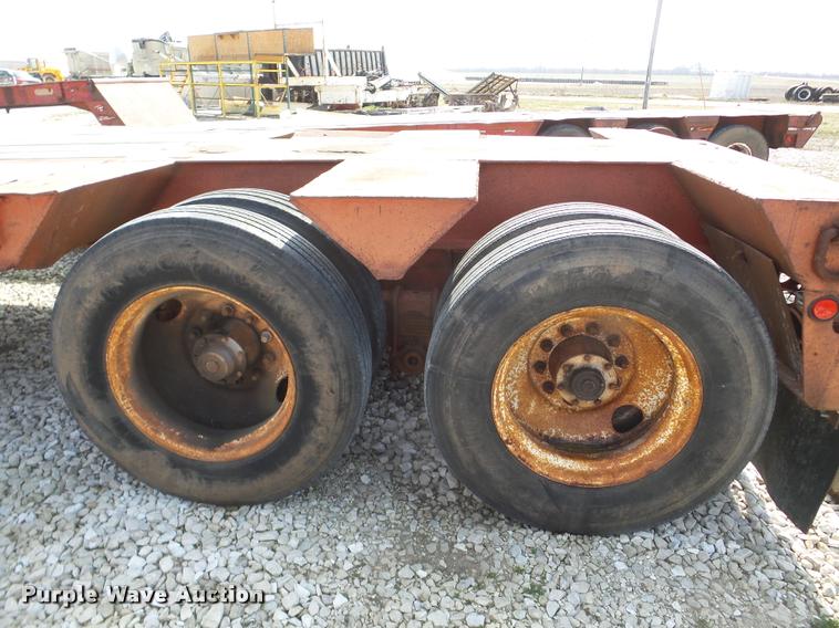 image for item DA1823 1964 shop built drop deck equipment trailer