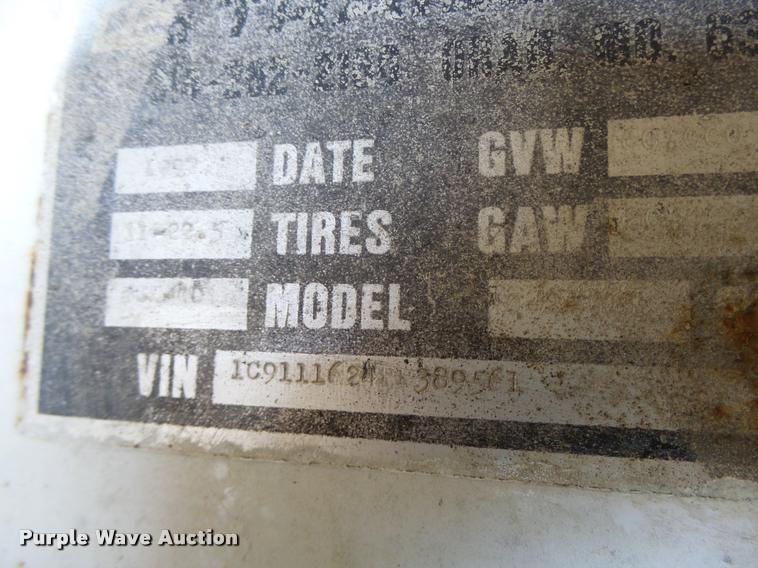 image for item DA3389 1993 CPS double hopper grain trailer