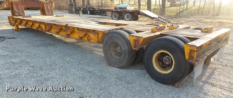 image for item DB0545 1968 Hyster RF35TL lowboy equipment trailer
