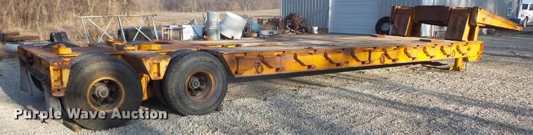 image for item DB0545 1968 Hyster RF35TL lowboy equipment trailer